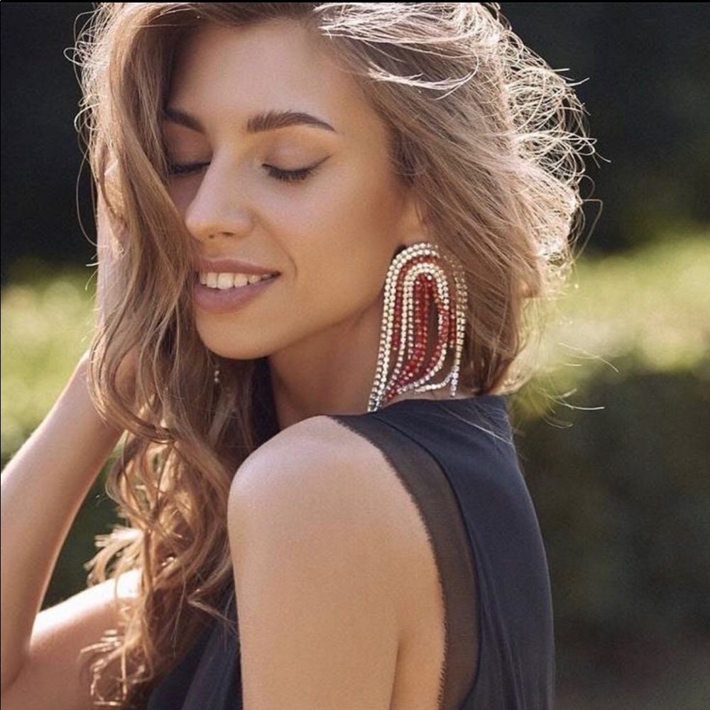 Boho Earrings Crystal zircon